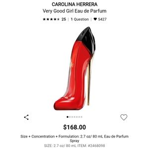 SOLD BNIB Carolina Herrera Very Good Girl EDP 80 ml
